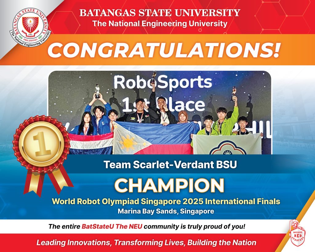 Congrats_World Robot Olympiad Singapore 2025 International Finals